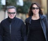 Robin Williams et sa femme Susan Schneider à Paris pour leur voyage de noces, le 25 octobre 2011.