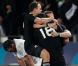 Les Néozélandais lors de la finale de la Coupe du monde de rugby remportée par les All Blacks le 23 octobre 2011 à l'Eden Park d'Auckland
