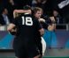 Les Néozélandais lors de la finale de la Coupe du monde de rugby remportée par les All Blacks le 23 octobre 2011 à l'Eden Park d'Auckland
