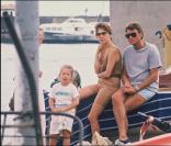 Johnny Hallyday avec Nathalie Baye et leur fille Laura