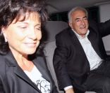 Dominique Strauss-Kahn et Anne Sinclair, à New York, le 3 septembre 2011. 