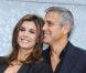 Elisabetta Canalis et George Clooney en septembre 2010à Milan