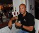 Mikaël Silvestre présentait sa marque Rhum Saint-Barth à Saint-Tropez en juillet 2011.