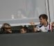 Victoria Beckham et sa petite Harper, ses enfants Brooklyn, Romeo et Cruz le 16 octobre 2011 lors d'un match face aux Chivas USA au Home Depot Center de Los Angeles