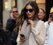 Miranda Kerr dans un look parfait à New York sort de son hôtel pour se rendre aux essayages pour le défilé Victoria's Secret. Le 3 novembre 2011