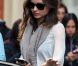 Miranda Kerr à New York sort de son hôtel pour se rendre aux essayages pour le défilé Victoria's Secret. Le 3 novembre 2011
