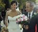 La mariée menée à l'autel par son père... Alberto Contador a épousé son amour de longue date, Macarena Pescador, dans sa ville natale de Pinto, le 5 novembre 2011.