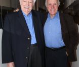 Pierre Bellemare et Jacques Balutin sur le tournage de Vendredi sur un plateau (émission diffusée le vendredi 11 novembre 2011).