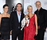 Bérénice Bejo, Jean Dujardin, Michel Hazanavicius, Penelope Ann Miller, Malcolm McDowell et James Cromwell lors de  l\'avant-première de The Artist, lors du Festival AFI Fest 2011, à Los  Angeles, le 8 novembre 2011