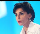 Rachida Dati est invitée sur le plateau du Grand Journal de Canal+, le 8 novembre 2011.