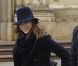 Jessica Alba arrive à Milan, pour assister à l'inauguration de l'hôtel Armani. Le 10 novembre 2011