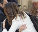 Jessica Alba en compagnie de Roberta Armani à Milan, pour assister à l'inauguration de l'hôtel Armani. Le 10 novembre 2011