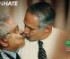 Campagne Unhate de Benetton avec Benyamin Netanyahou et Mahmoud Abbas, novembre 2011.