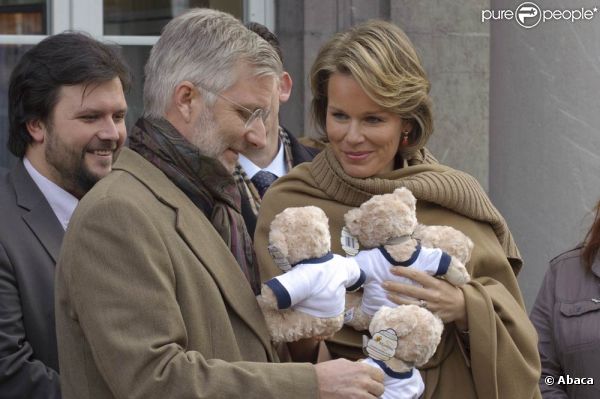 Le prince Philippe et la princesse Mathilde de Belgique étaient en visite officielle dans la province du Luxembourg le 16 novembre 2011.