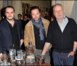 François-Xavier Demaison, Patrick Mille et François Berléand à la grande soirée The Art of Black by Johnny Walker, à Paris le mercredi 16 novembre 2011.
