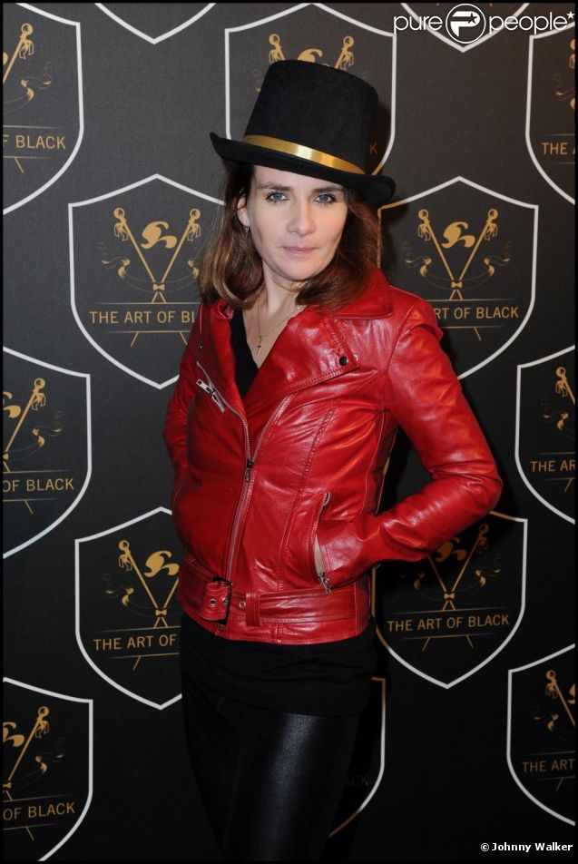 Marie-Amélie Seigner à la grande soirée The Art of Black by Johnny Walker, à Paris le mercredi 16 novembre 2011.