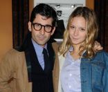 L'artiste André et Annabelle Dexter-Jones, à Paris, le 17 novembre 2011.