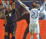 David Beckham le 20 novembre 2011 au Home Depot Center de Carson à Los Angeles après sa victoire en finale du championnat des États-Unis