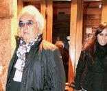Flavio Briatore et sa femme Elisabetta Gregoraci à la sortie du restaurant Assunta Madre à Rome le 20 novembre 2011
