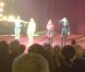 Estelle Lefébure, sa fille Ilona, Helena Noguerra et sa nièce Nubia, ont fait un numéro bluffant, avec des élastiques. 21 novembre 2011