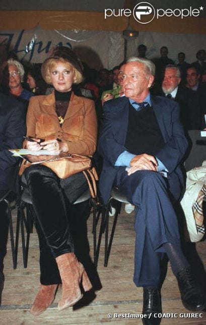 Muriel Montossey et Guy Lux en octobre 1997
