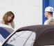 Jennifer Lopez avec son petit ami Casper Smart lors d'une pause entre deux répétitions de danse à Los Angeles le 18 novembre 2011