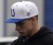 Casper Smart lors d'une pause entre deux répétitions de danse à Los Angeles le 18 novembre 2011
