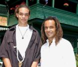 Joakim Noah avec son père Yannick.