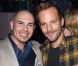 Pitbull et Stephen Dorff lors de la soirée spéciale RedOne, au VIP ROOM à Paris le 26 novembre 2011