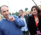 Jean-François Copé et sa compagne Nadia d'Alincourt au Festival Musik'Elles à Meaux, le 24 septembre 2011  