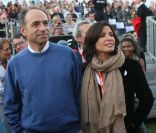 Jean-François Copé et sa compagne Nadia d'Alincourt au Festival Musik'Elles à Meaux, le 24 septembre 2011  