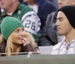 Hayden Panettiere et son petit ami Scotty McKnight au MetLife Stadium à East Rutherford, dans le New Jersey, le 27 novembre 2011<br />