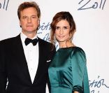 Colin Firth et son épouse Livia lors des British Fashion Awards à Londres le 28 novembre 2011