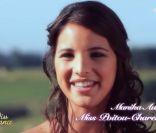 Manika Auxire (Miss Poitou-Charentes) se présente dans un portrait individuel, le samedi 3 décembre 2011 à Brest à l'occasion de l'élection de Miss France 2012. 