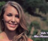  Julie Vialo (Miss Roussillon) se présente dans un portrait individuel, le samedi 3 décembre 2011 à Brest à l'occasion de l'élection de Miss France 2012. 