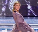  Miss Provence défile en robe de soirée, lors de la soirée de l'élection de Miss France 2012, le samedi 3 décembre 2011 à Brest. 
 
