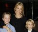 Valérie Hortefeux avec ses fils Edouard et Maxence, lors de la représentation du ballet Cendrillon, à l'Opéra Bastille, le dimanche 4 décembre 2011.