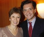Brigitte Lefèvre, directrice de la danse de l'Opéra de Paris et Philippe Sereys de Rothschild, lors de la représentation du ballet Cendrillon, à l'Opéra Bastille, le dimanche 4 décembre 2011.