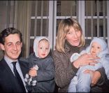 Nicolas Sarkozy et Marie-Dominique Culioli à Neuilly-sur-Seine, en 1986.