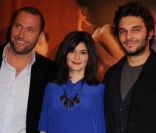 François Damiens, Audrey Tautou et Piau Marmai à l'avant-première de La délicatesse, à Paris le 13 décembre 2011.