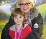 Véronique de Villèle et Max Baissette de Malglaive lors du coup d'envoi des 25 ans du Futuroscope, à Poitiers, le 17 décembre 2011.