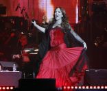 Hélène Ségara sur la scène de Bercy, le dimanche 18 décembre 2011.