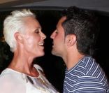 Brigitte Nielsen et son mari Mattia Dessi à Saint-Tropez en août 2011