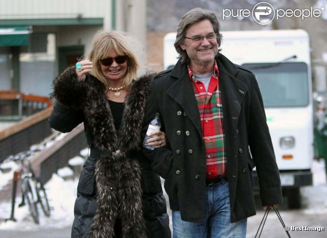 Goldie Hawn et Kurt Russell à Aspen le 19 décembre 2011.