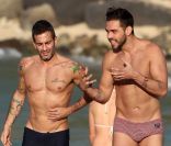 Les très tatoués Marc Jacobs et Lorenzo Martone à Saint Barthélémy 27 décembre 2011.