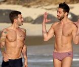 Marc Jacobs et Lorenzo Martone, en vacances à Saint Barthélémy. Le 27 décembre 2011.