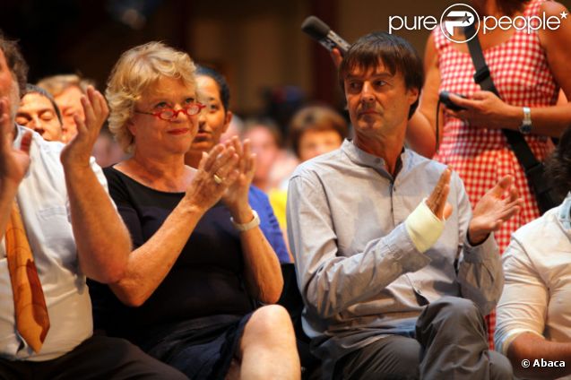 Eva Joly et Nicolas Hulot le 15 juin 2011 à Lille 