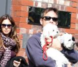 Robbie Williams et Ayda Field à Manchester, le 6 juin 2011.<br />