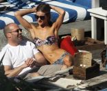 Jason Statham et Rosie Huntington-Whiteley à Miami le 30 décembre 2011