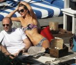 Jason Statham et Rosie Huntington-Whiteley à Miami le 30 décembre 2011